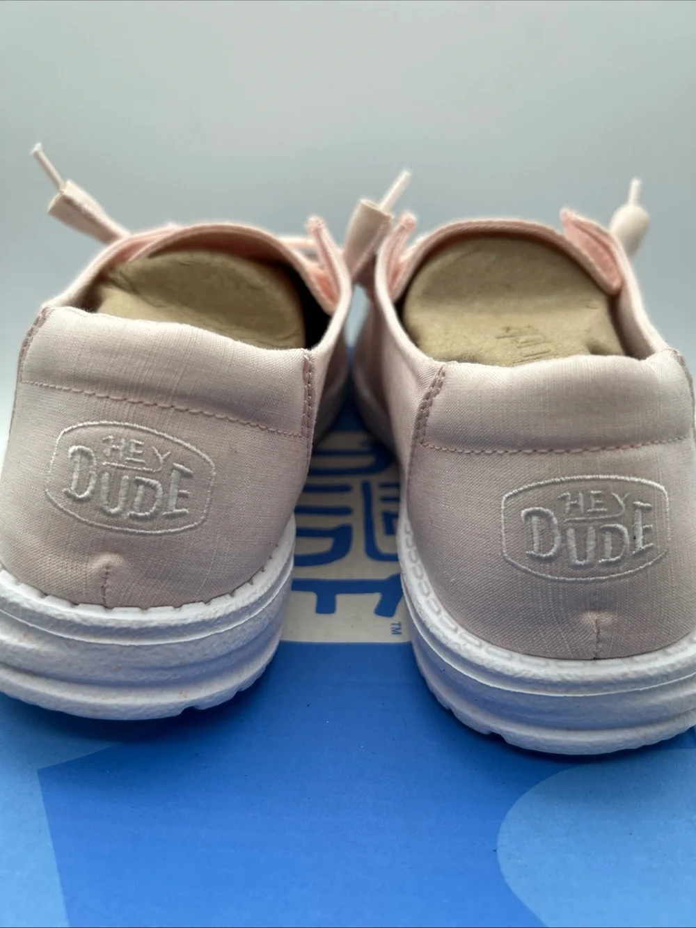Hey Dude women’s Wendy Slip-On Sneakers in Light Pink